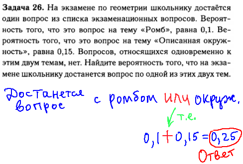 решение задания ЕГЭ по математике - задачи по комбинаторике.