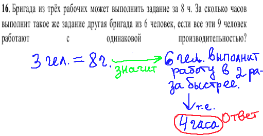 решение задания кдр по математике №16