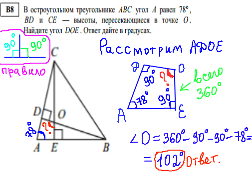 решение задачи ЕГЭ по математике в8 