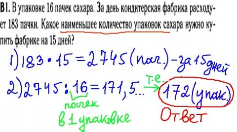 Математика егэ 2014 - решение задания В1 - проценты