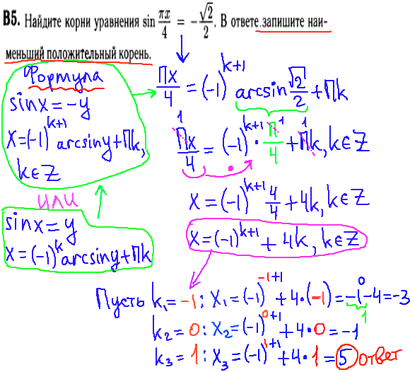 Математика егэ 2014 - решение задания В5 - уравнение