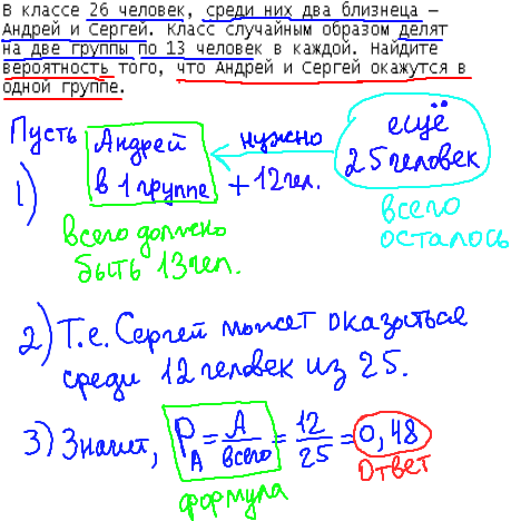 ЕГЭ по математике 2014, решение задания B10, теория вероятности