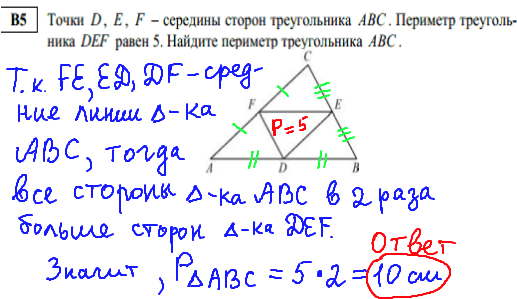 решение тренировочного варианта егэ по математике 2014 - задача В5