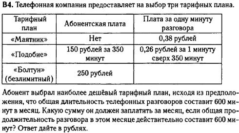задание егэ по математике 2014 номер B4