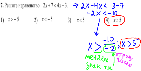 решение задания №7 кдр по математике 9 класс