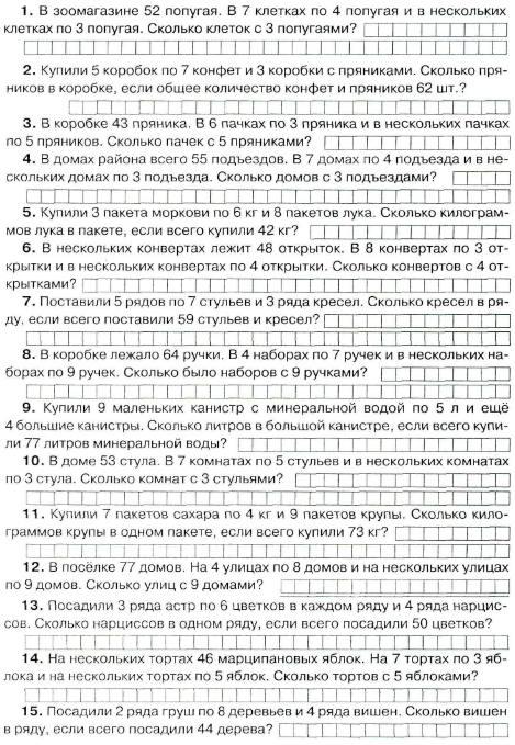 Математика 3 класс - Задачи на нахождение неизвестного слагаемого